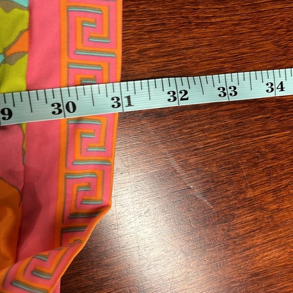 Trina Turk Playa De Flor Cover-Up S/M Orange Blue Kimono Style Sleeves Floral - Picture 9 of 10